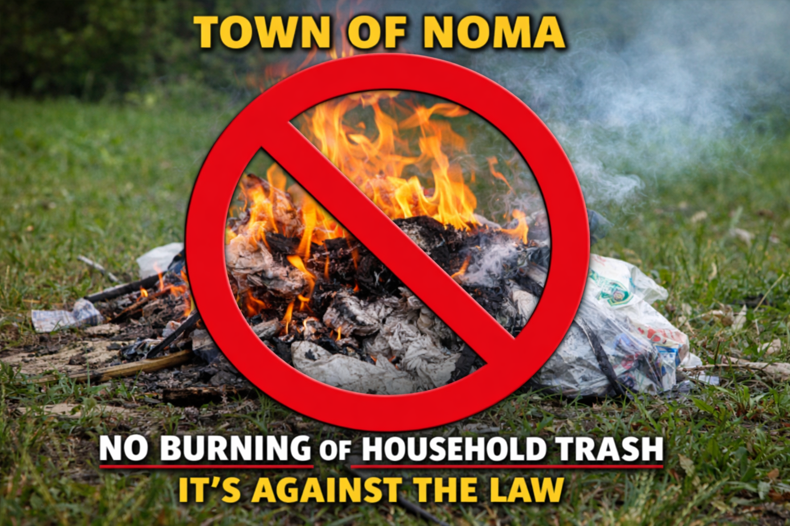 No Burning of Household Trash